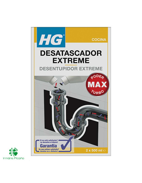 HG Desatascador Extreme 2 x 500 ml | Irmáns Picaño