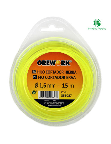 Nylon Redondo Orework 1,6 mm x 15 m | Irmáns Picaño