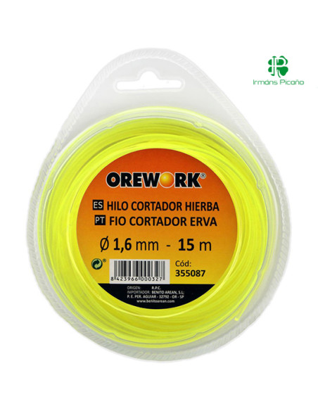 Nylon Redondo Orework 1,6 mm x 15 m | Irmáns Picaño