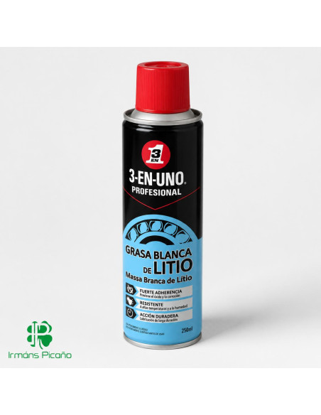 Grasa Blanca de Litio Spray 250 ml | Irmáns Picaño