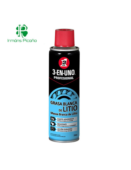 Grasa Blanca de Litio Spray 250 ml | Irmáns Picaño