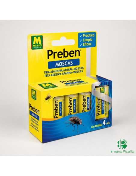 Tiras Atrapa Moscas Massó 4 Uds | Irmáns Picaño