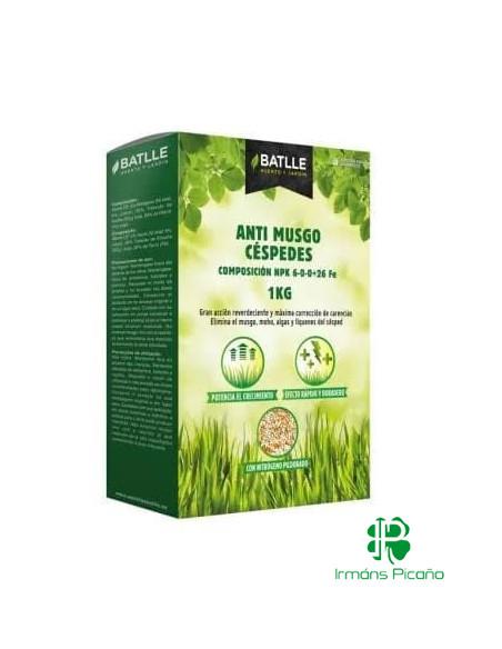 Abono Antimusgo para Césped 1 Kg | Irmáns Picaño