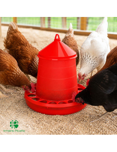 Tolva Plástica para Aves 8 Kg | Irmáns Picaño